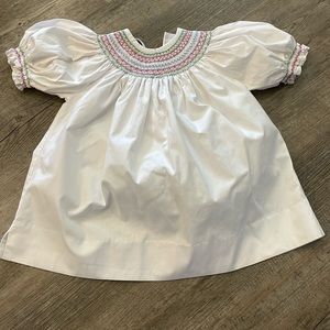 Castles and Crowns , smocked girls dress shirt, size 4-5 in Excellent condition